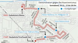 Demonstrationsroute (J. Wenzel, übernommen aus der Ostsee Zeitung, keine CC-Lizenz)