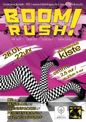 Flyer BoomRush! Party in der Kiste 2012 Flyer BoomRush! Party in der Kiste 2012
