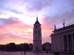 Ein Wahrzeichen von Vilnius – Kathedrale und Glockenturm