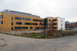 Baustelle des Labor- und Praktikumsgebäudes (LPG) für die Biologie und Pharmazie