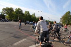 Studierende gehören zu den aktivsten radfahrer in der Stadt, auch wenn es darum geht, für bessere Bedingungen zu streiten, wie hier bei einer Demonstration für die Diagonalquerung im Sommer 2012.
