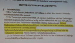 Mit der neuen Finanzordnung wurde fast das längste Wort der Deutschen Sprache erschaffen. Hier zu sehen im Änderungsantrag von Luise Zubeck aus der PARTEI-Hochschulgruppe.