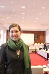 Johanna Ehlers, Vorsitzende des AStA Greifswald, im Finanzausschuss