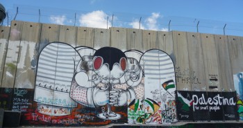 Auch ohne Banksy's Motive mutet Bethlehem an wie ein Freilichtmuseum für Streetart