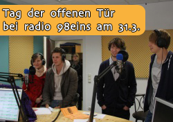radio 98eins lädt zum Tag der offenen Tür