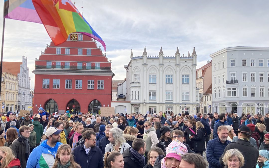 Greifswald demonstrierte abermals für Demokratie